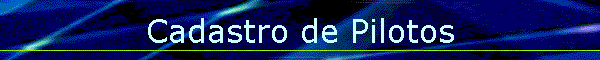 Cadastro de Pilotos